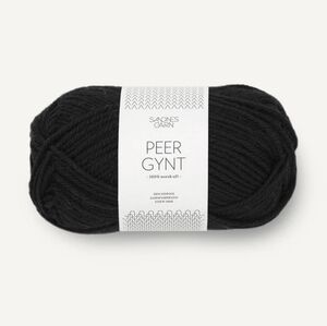 Sandnes Garn Peer Gynt Yarn In 1099 Black